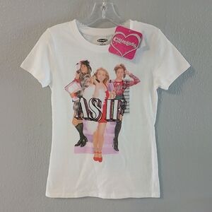 Clueless As If Fitted Graphic Tee Paramount Licensed White Size M